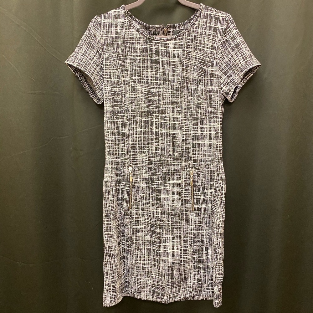Black and White Sharagano Dress